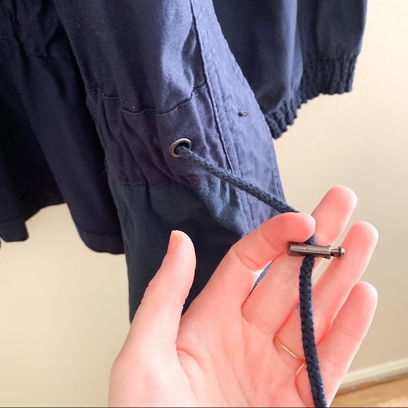 Christopher & Banks Anorak Blue Button Lightweight Jacket Large L - Picture 5 of 7